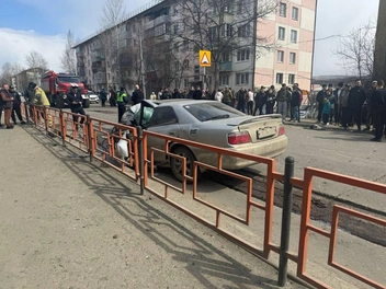 Авария произошла в самом центе города | Источник: Госавтоинспекция Иркутской области / T.me