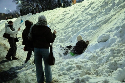 Сильный снегопад в Тульской области: самые высокие сугробы