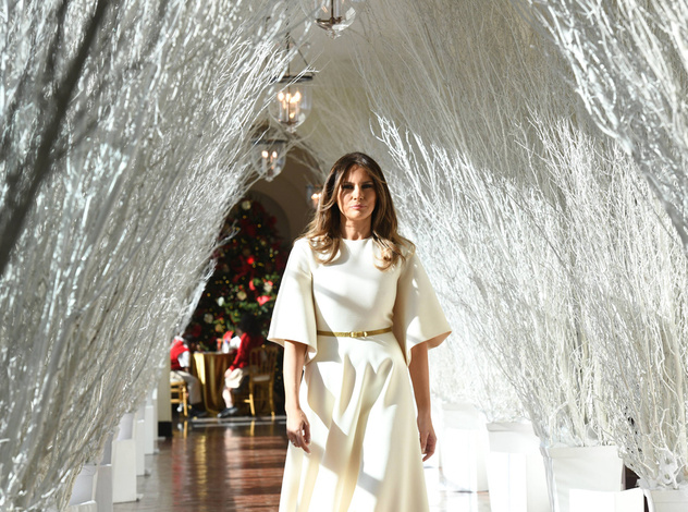 Рождественский дизайн Мелании Трамп в Белом доме стал мемом