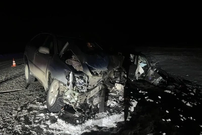 Шесть пострадавших в лобовом столкновении на омской трассе