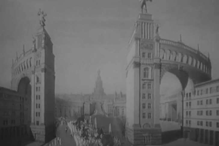 Кадр из фильма «Новая Москва», 1938. | Источник: архив пресс-служб