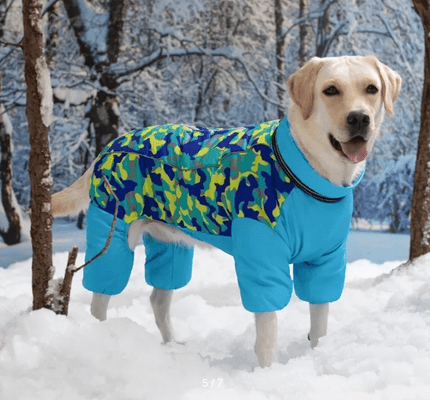 Зимний комбинезон для крупных собак