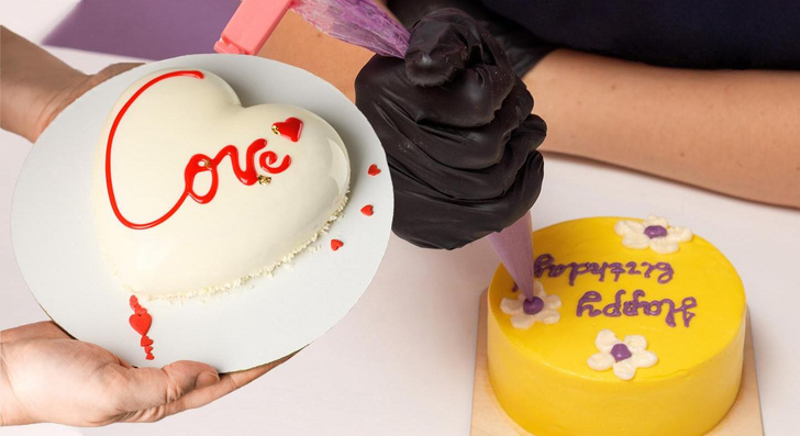Как самостоятельно дома сделать красивую надпись на торте — секреты кондитеров