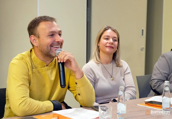 Максим Кораблев-Дайсон, управляющий партнер сетей «Пхали-Хинкали» и «Хачо и Пури». | Источник: Анжела Мнацаканян / «Фонтанка.ру»