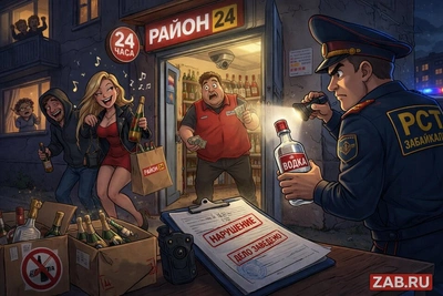 В Чите «Район 24» нарушил правила продажи алкоголя