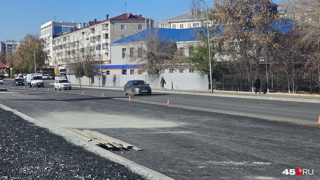 Вот так расширят дорогу | Источник: Дарья Никитченко / 45.RU