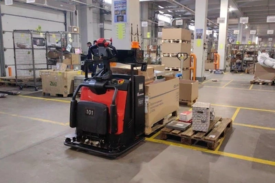 Роботы-погрузчики приступили к работе в Нижнем Новгороде