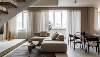 Трехуровневая квартира 320 м² с камином и террасами в Ростове-на-Дону