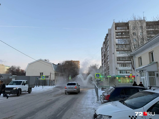 В районе драмтеатра водителей ждет вот такой неприятный сюрприз | Источник: Екатерина Бурлева / 72.RU