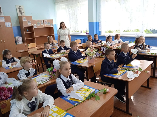 Первым уроком для ребят стал «разговор о важном» | Источник: Дмитрий Сильнов / 173. RU