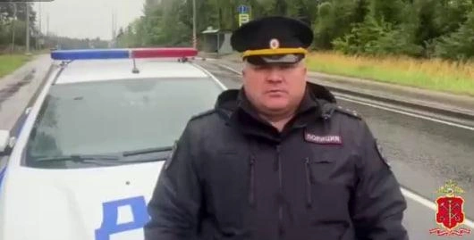 Кадр из видео полиции | www.fontanka.ru