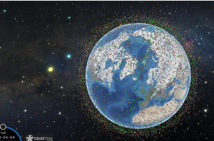 Интерактивная 3D-карта спутников, которые прямо сейчас летают вокруг Земли