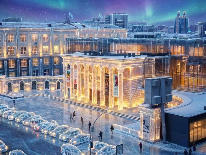 В таком виде зима кажется не таким уж мрачным сезоном. К сожалению, это лишь воображение. | Источник: Александр Ощепков, Юрий Орлов / Городские медиа