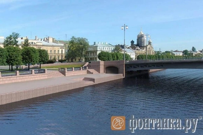 В 2009 году компания представила рендеры моста с выходом между 17-й и 18-й линиями | Источник: Институт «Стройпроект»