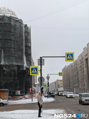 В центре снега чуть меньше | Источник: Мария Ленц / NGS24.RU