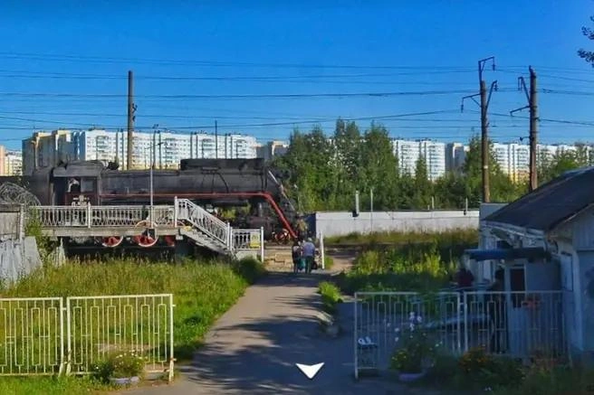 Смольный утвердил проект планировки для пешеходного перехода через КАД. «Фонтанка» рассказывала о его брутальности | Источник: скриншот «Яндекс.Карты»