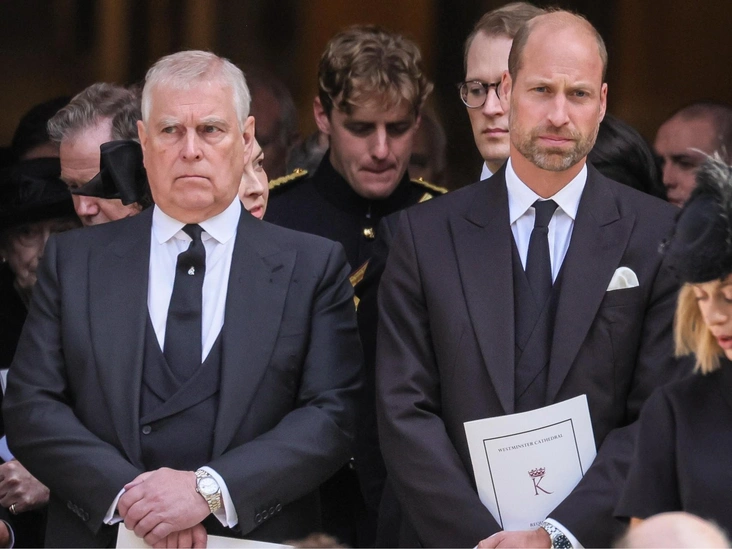 Эндрю Маунтбеттен-Виндзор и принц Уильям.