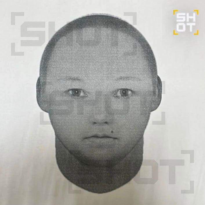 Фоторобот подозреваемого в нападении на девушку | Источник: SHOT / T.me