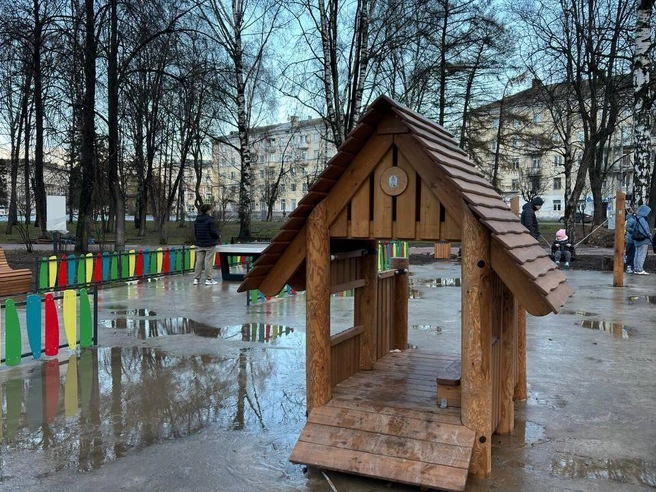 Деревянный игровой комплекс для детей | Источник: читатель 76.RU