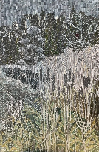 Дарья Дмитриева. Spring in the field. Акрил, холст | Источник: «Тираж 1/1»