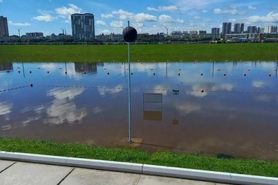 В Благовещенске из-за подтопления закрыли пляж «Пограничный»
