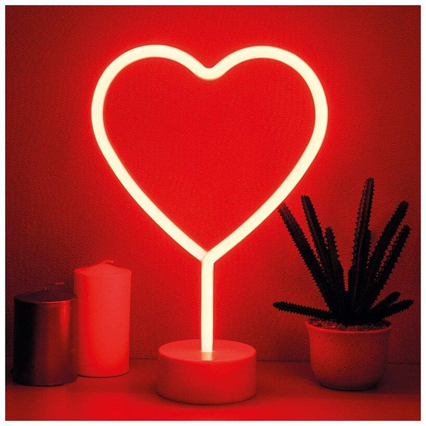 Неоновый светильник-ночник «Сердце», Energy