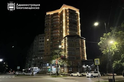 Еще несколько фасадов отремонтируют и подсветят в Благовещенске