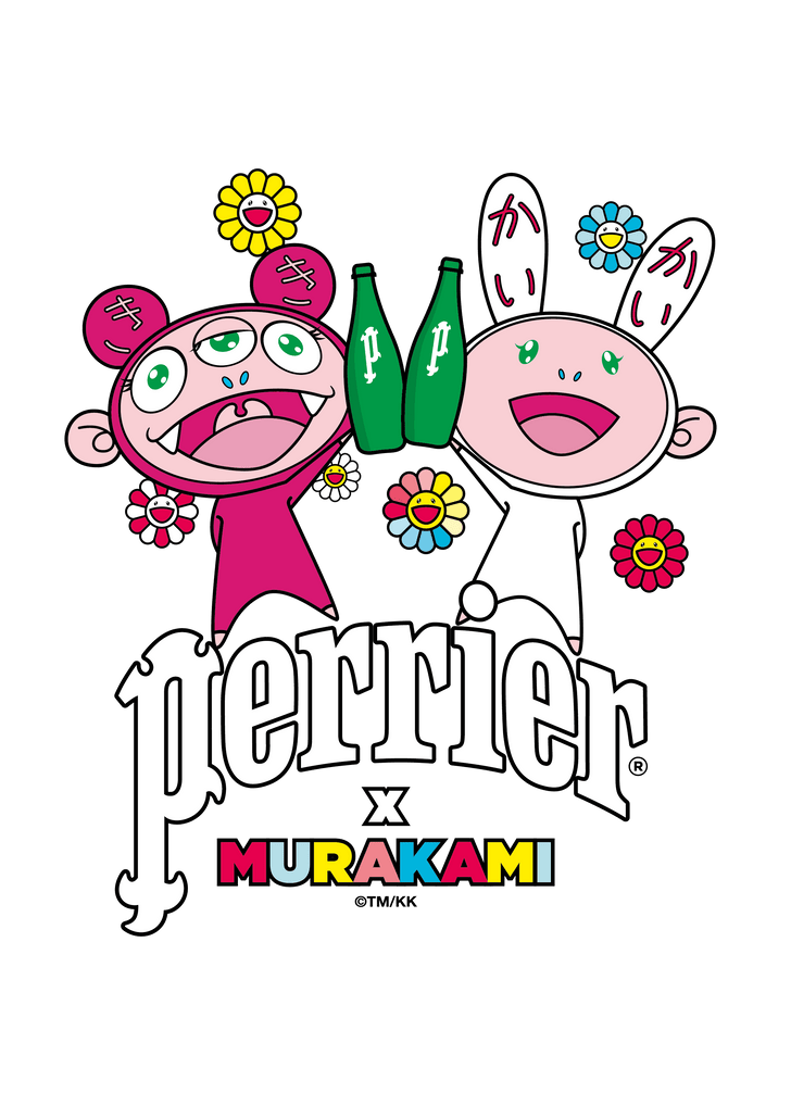 Коллаборация Perrier с Такаси Мураками