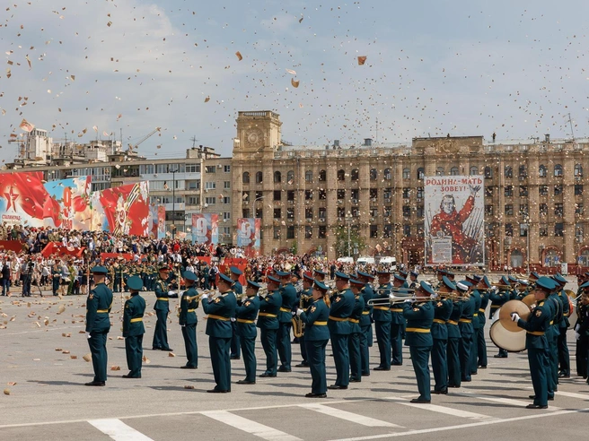 Листовки, сброшенные с самолета Ан-2, разбирали на память. | Источник: Алексей Волхонский / V1.RU
