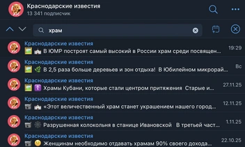Все посты у СМИ появлялись в одно время | Источник: Краснодарские известия / T.me