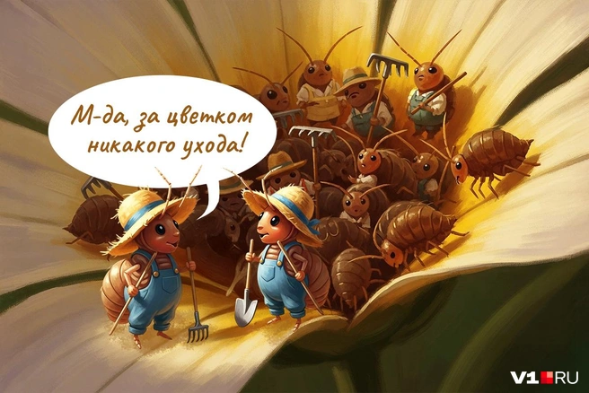 Коллембола намного лучше ухаживает за растениями чем люди | Источник: Полина Авдошина