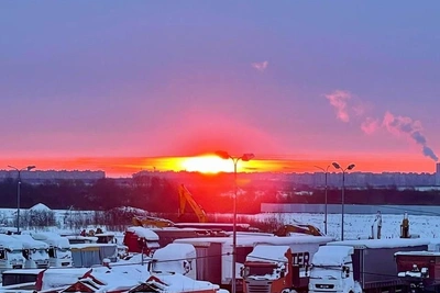 Петербургский рассвет 16 января увидели немногие