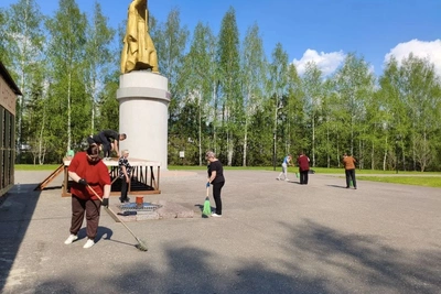 В Лунинском районе прошёл субботник