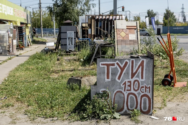 Предприниматели используют разные способы, чтобы привлечь внимание покупателей | Источник: Александр Куренной / 76.RU