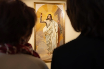 Выставка шедевра Брюллова «Христос Воскресший» открылась в Печорах