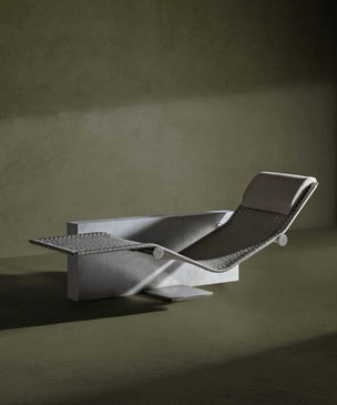 Парящий на мраморе: шезлонг Vis-a-Vis от Kreo