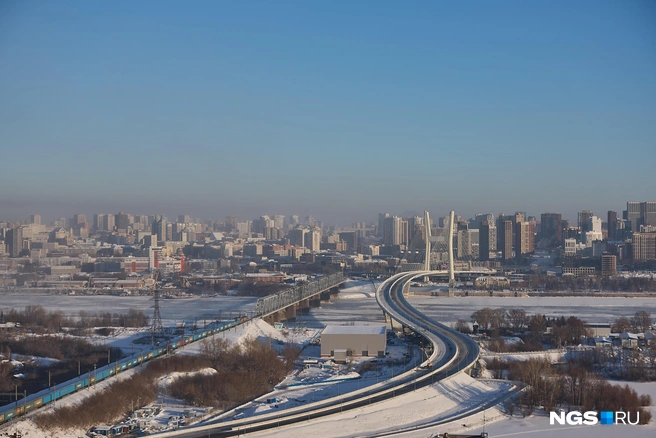 Длина моста&nbsp;— 1,5 километра | Источник: Александр Ощепков / NGS.RU