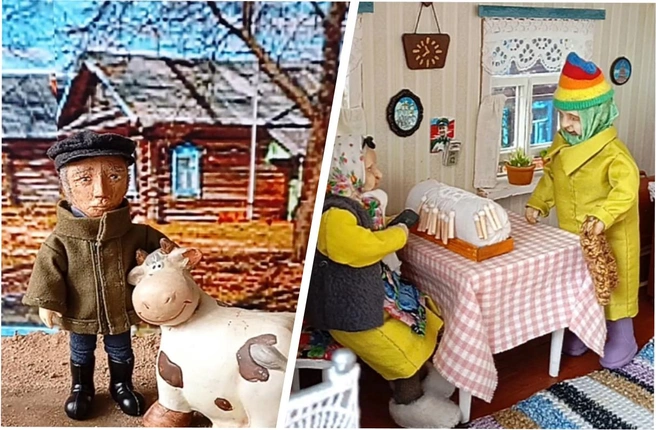 Знакомьтесь с героиней игрушечной мини-деревни | Источник: Людмила Кудряшова