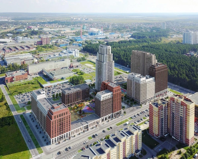С одной стороны от «Ньютон Парка» — роща, с другой — Краснолесье