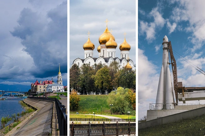 Многие из этих городов можно посетить одним днем | Источник: Sergey Polkovnichenko; Florstein; Tatyanakorneeva / Wikipedia.org