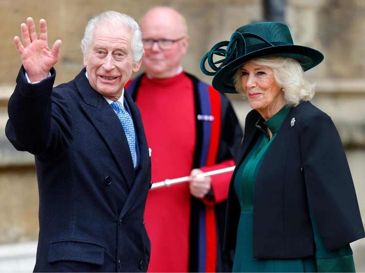 Король и королева на Пасху, апрель 2024