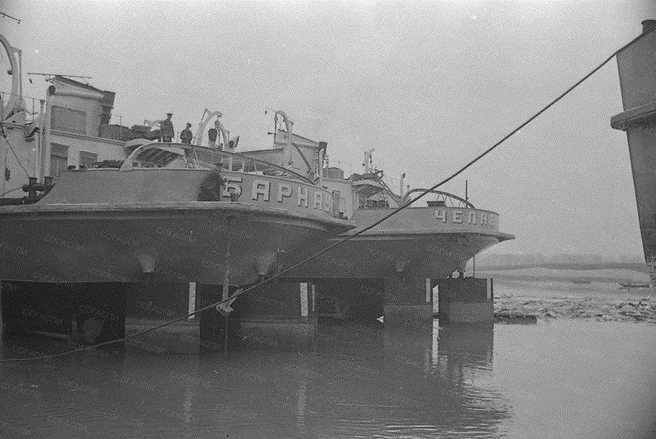 Теплоходы «Барнаул» и «Челябинск» в бухте реки Самары. 1956 год | Источник: фотофонд Самарского областного госархива социально-политической истории