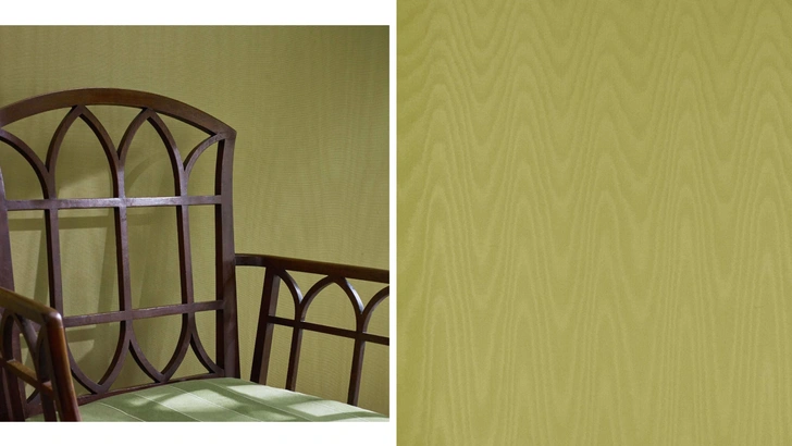 Обои с муаровым узором Moire, Zoffany. | Источник: manders.ru