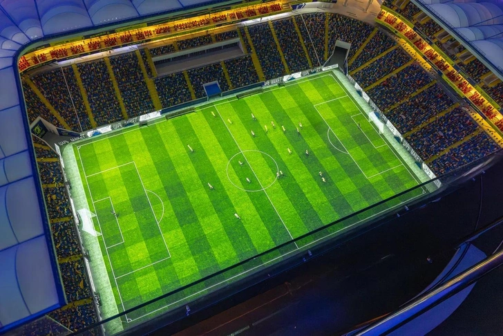 Стадион Ростов-Арена с 12 тысячами болельщиков | Источник: Пресс-служба «Царь-макета»