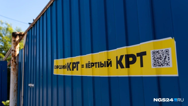 В Николаевке подобные протестные лозунги встречаются повсеместно | Источник: Мария Ленц / NGS24.RU