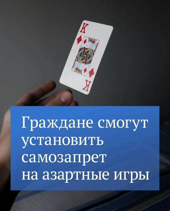 Самозапрет на азартные игры прошел первое чтение | Источник: телеграм-канал Госдумы