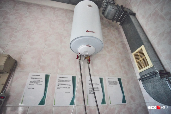 Для подогрева воды используют бойлеры | Источник: Роман Данилкин / 63.RU