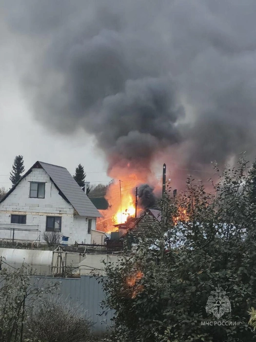 Огонь серьезно повредил постройки на участке | Источник: пресс-служба МЧС по Алтайскому краю