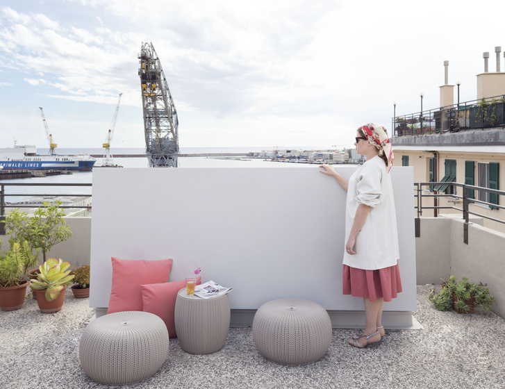 Мини-квартира 40 м² в Генуе с террасой и видом на море