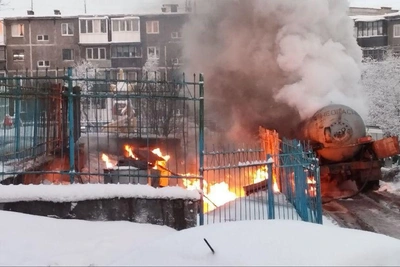В Мурманске загорелось газовое оборудование
